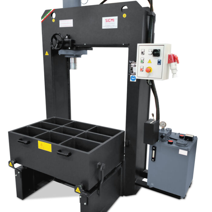 Hydraulic flattening press